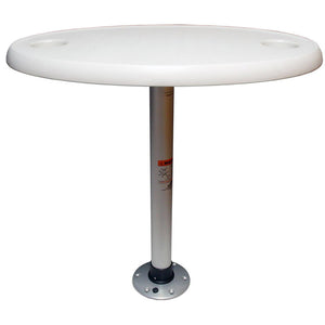 Springfield White Oval Table Package - 18" x 30" Threadlock [1690106] - BuoyMart.com  Deck / Galley Springfield Marine