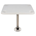 Springfield 16" x 28" Rectangle Table Package - White Thread-Lock [1690107] - BuoyMart.com  Seating Springfield Marine