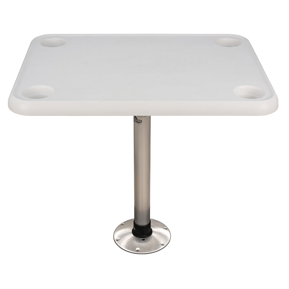 Springfield 16" x 28" Rectangle Table Package - White Thread-Lock [1690107] - BuoyMart.com  Seating Springfield Marine