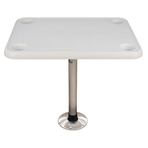 Springfield 16" x 28" Rectangle Table Package - White Thread-Lock [1690107] - BuoyMart.com  Seating Springfield Marine