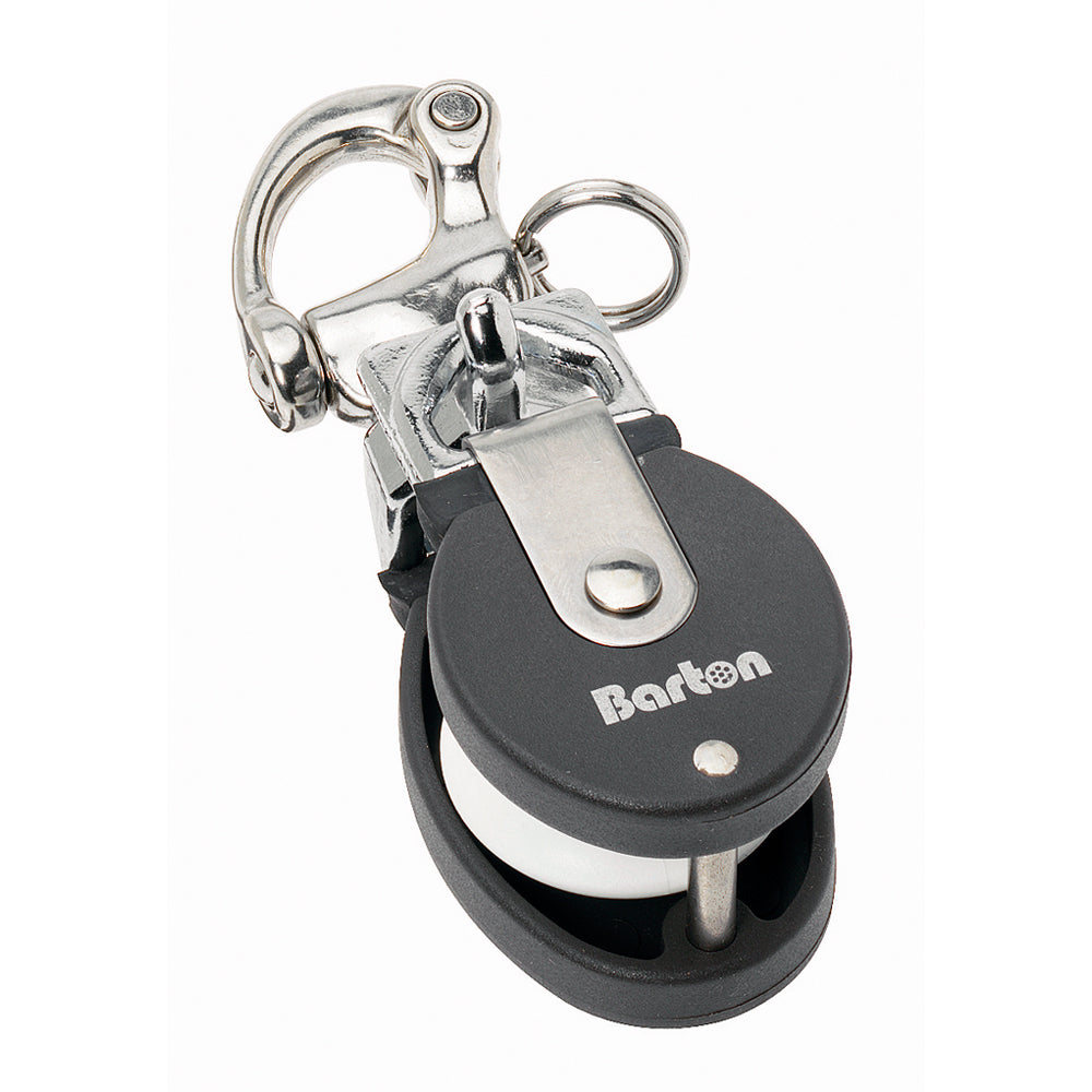 Barton Marine Size 2 Snatch Block w/Stainless Snap Shackle - 35mm Sheave [90301] - BuoyMart.com  Blocks Barton Marine