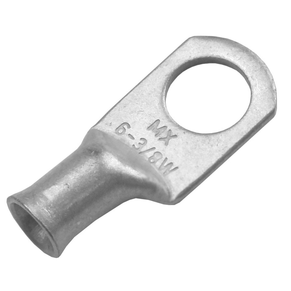 Pacer Tinned Lug 6 AWG - 3/8" Stud Size - 2 Pack [TAE6-38R-2] - BuoyMart.com  Terminals Pacer Group