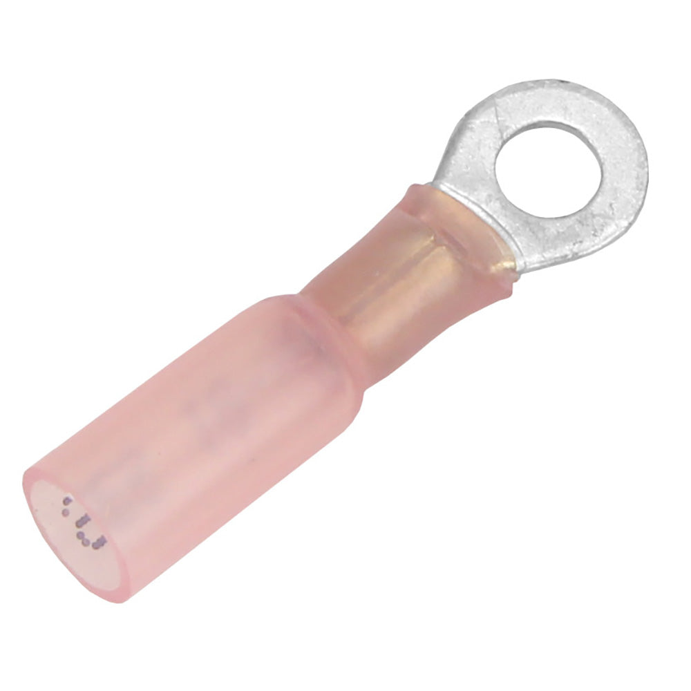 Pacer 22-18 AWG Heat Shrink Ring Terminal - #10 Stud Size - 25 Pack [TE18-10R-25] - BuoyMart.com  Terminals Pacer Group