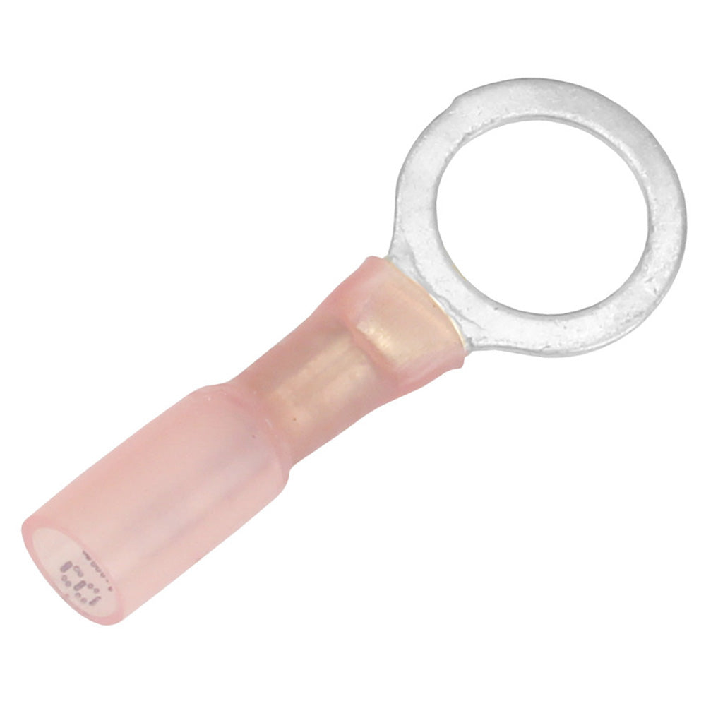 Pacer 22-18 AWG Heat Shrink Ring Terminal - 3/8" Stud Size - 25 Pack [TE18-38R-25] - BuoyMart.com  Terminals Pacer Group
