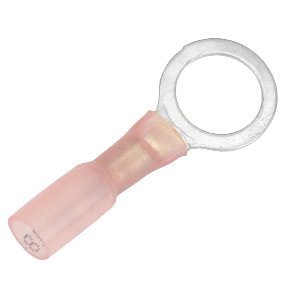 Pacer 22-18 AWG Heat Shrink Ring Terminal - 3/8" Stud Size - 100 Pack [TE18-38R-100] - BuoyMart.com  Terminals Pacer Group
