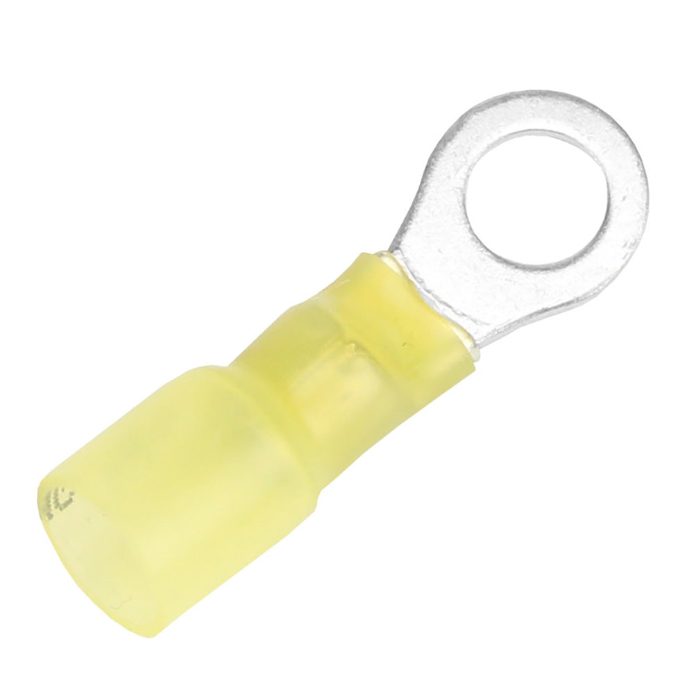 Pacer 12-10 AWG Heat Shrink Ring Terminal - 1/4" Stud Size - 100 Pack [TE10-14R-100] - BuoyMart.com  Terminals Pacer Group