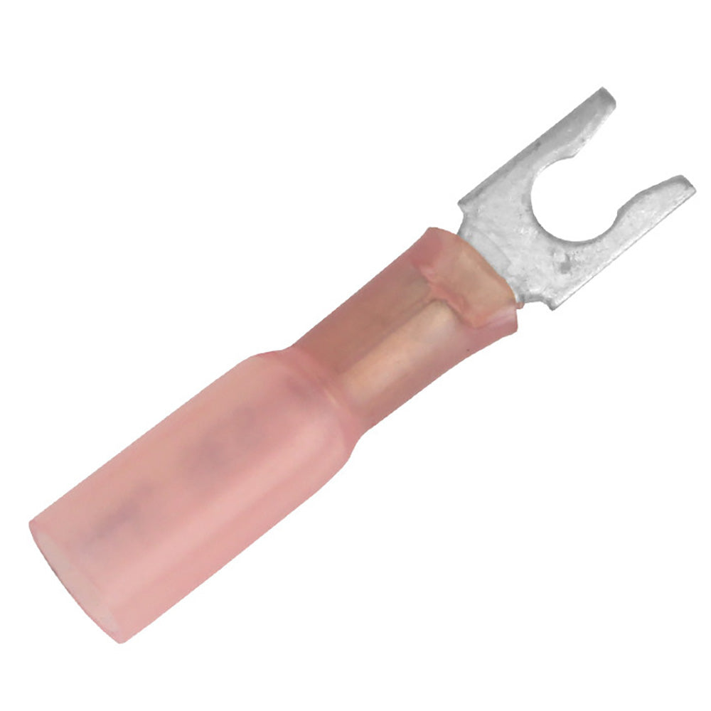 Pacer 22-18 AWG Heat Shrink Spade Terminal - #8 Stud Size - 100 Pack [TE18-8SLF-100] - BuoyMart.com  Terminals Pacer Group