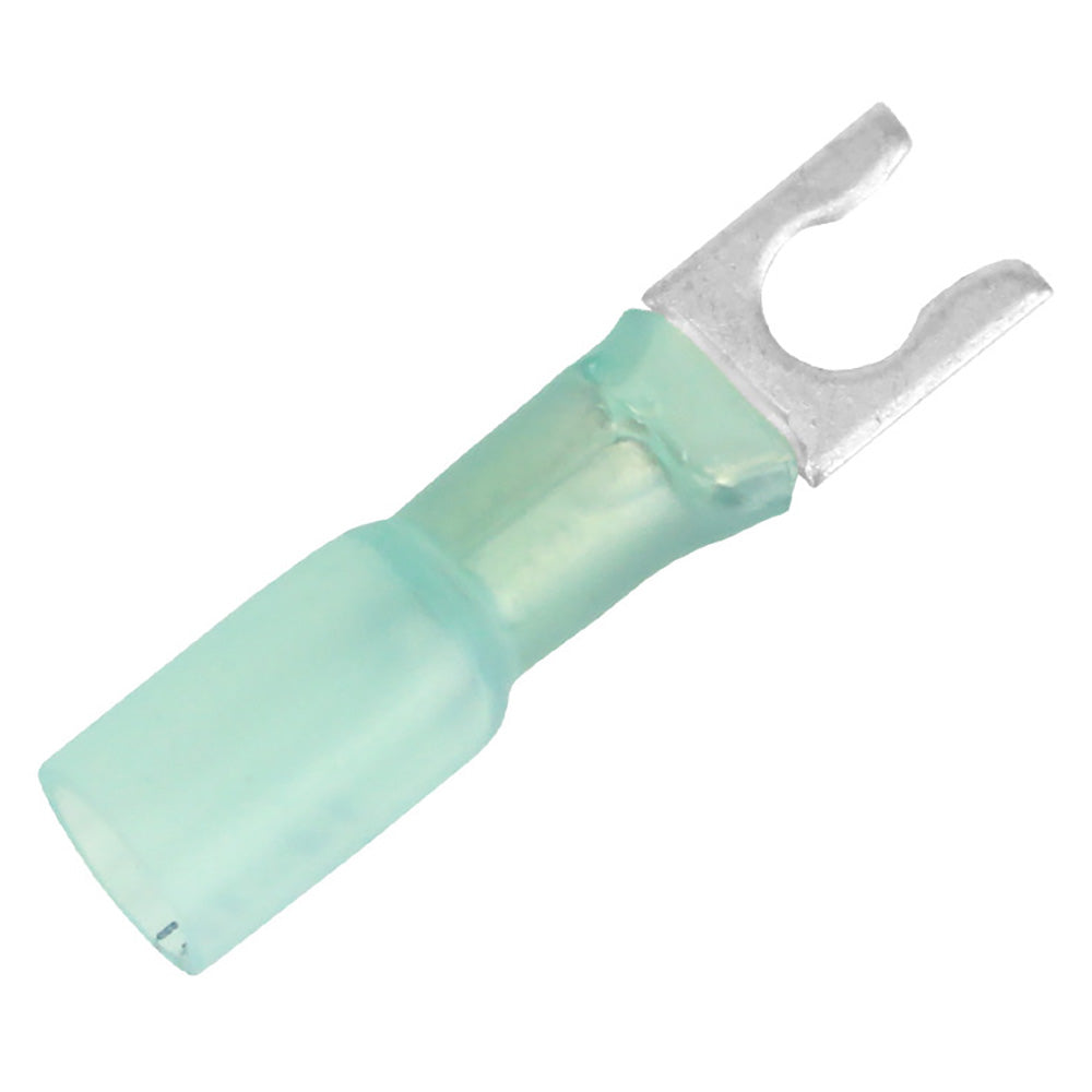 Pacer 16-14 AWG Heat Shrink Spade Terminal - #8 Stud Size - 100 Pack [TE14-8SLF-100] - BuoyMart.com  Terminals Pacer Group