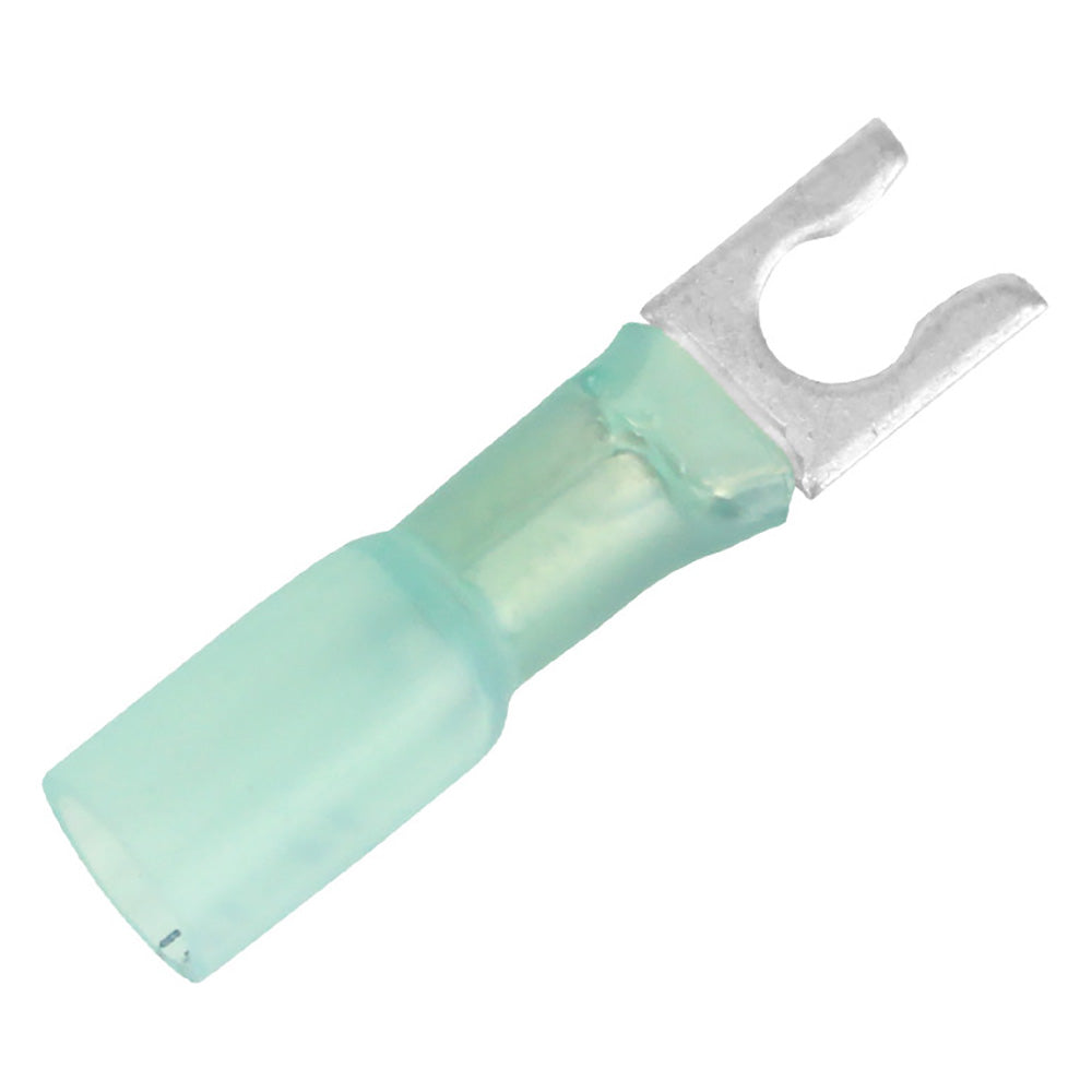 Pacer 16-14 AWG Heat Shrink Spade Terminal - #10 Stud Size - 100 Pack [TE14-10SLF-100] - BuoyMart.com  Terminals Pacer Group