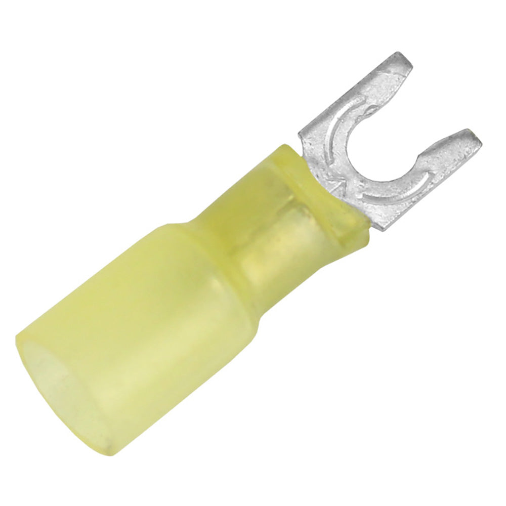 Pacer 12-10 AWG Heat Shrink Spade Terminal - #8 Stud Size - 25 Pack [TE10-8SLF-25] - BuoyMart.com  Terminals Pacer Group