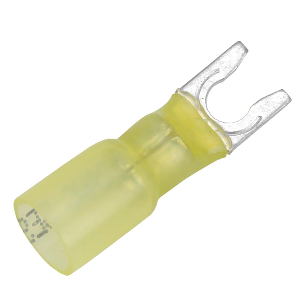 Pacer 12-10 AWG Heat Shrink Spade Terminal - #10 Stud Size - 25 Pack [TE10-10SLF-25] - BuoyMart.com  Terminals Pacer Group