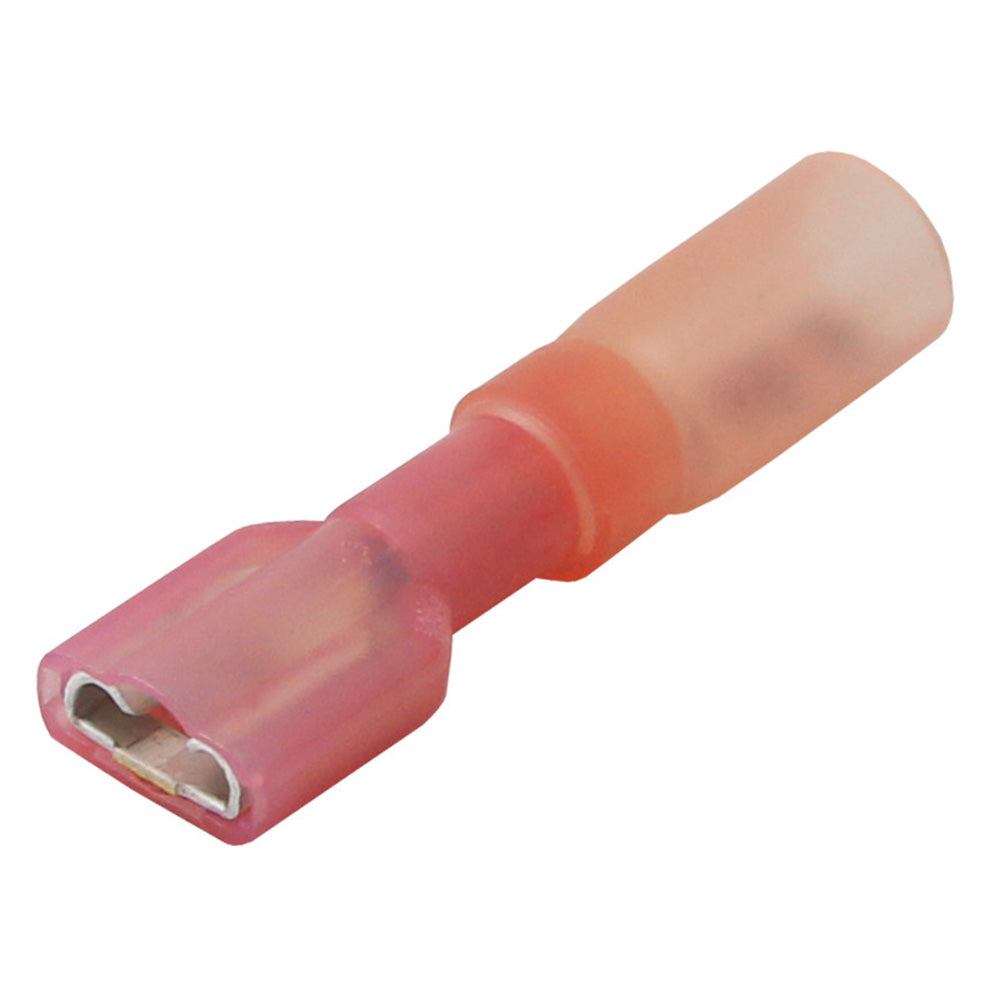 Pacer 22-18 AWG Heat Shrink Female Disconnect - 25 Pack [TDE18-250FI-25] - BuoyMart.com  Terminals Pacer Group