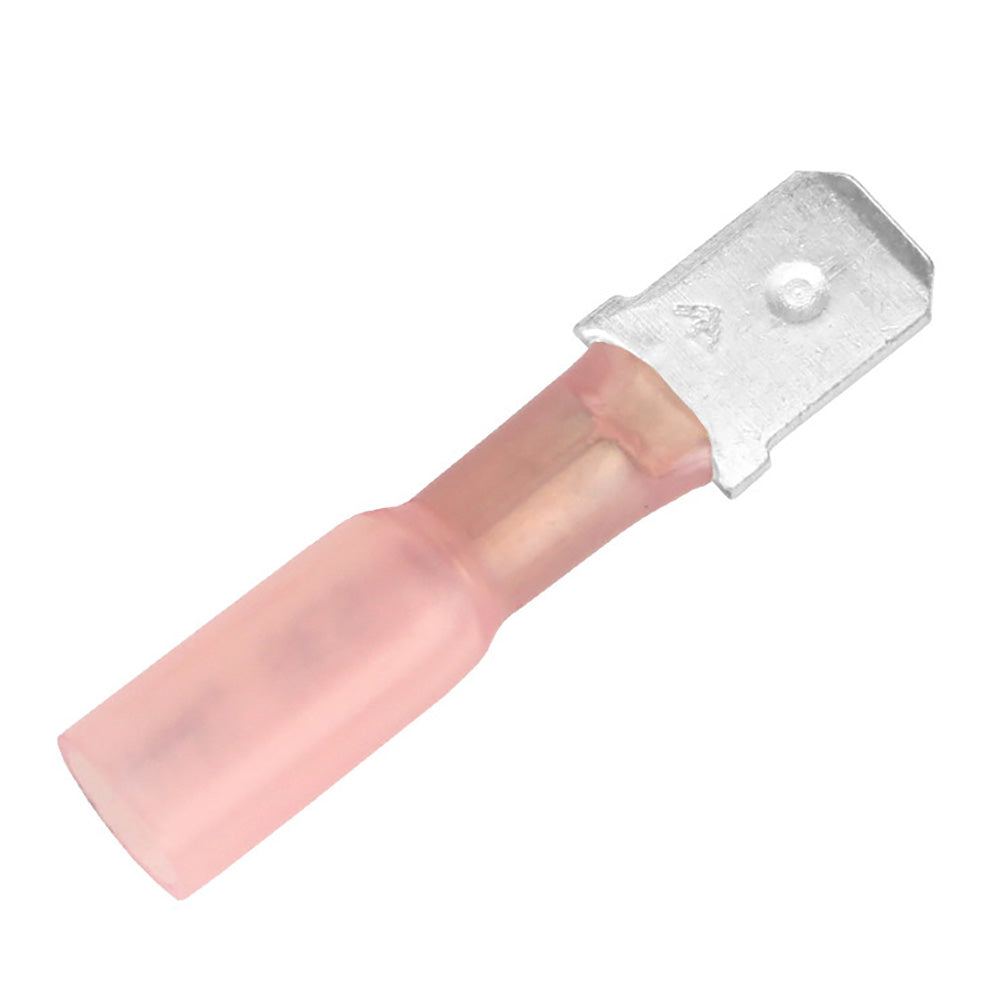 Pacer 22-18 AWG Heat Shrink Male Disconnect - 25 Pack [TDE18-250M-25] - BuoyMart.com  Terminals Pacer Group