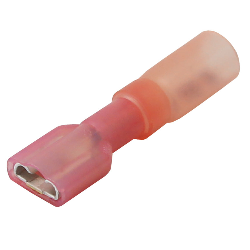 Pacer 22-18 AWG Heat Shrink Female Disconnect - 100 Pack [TDE18-250FI-100] - BuoyMart.com  Terminals Pacer Group
