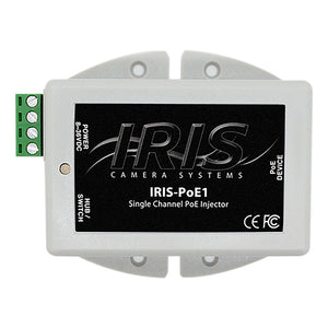 Iris Single Channel PoE Injector - 8-36VDC Input Voltage  48VDC Output [POE1] - BuoyMart.com  Accessories Iris Innovations