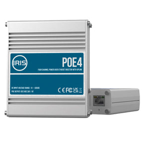 Iris Four Channel Uplink Power Over Ethernet Switch - IEEE802.3af  3at Compliant - 9-30VDC Input - 48VDC Output [POE4V2] - BuoyMart.com  Cameras - Network Video Iris Innovations