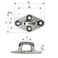 Wichard Diamond Pad Eye - Square - 98mm Length (3-55/64") - M8 Screw [6656] - BuoyMart.com  Accessories Wichard Marine