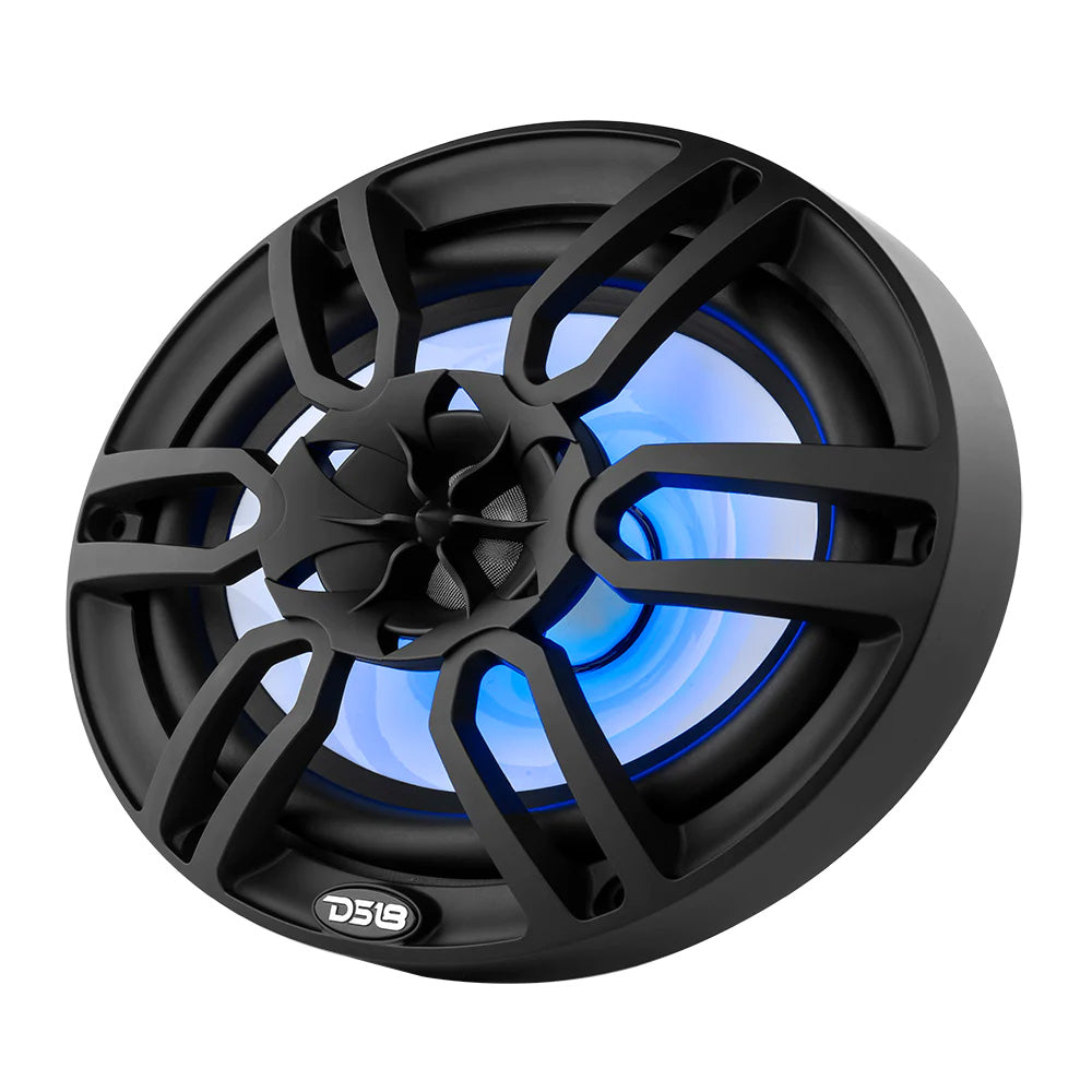 DS18 HYDRO 6 x 9" 2-Way Marine Speakers w/Integrated RGB LED Lights - 375W - Black [NXL-69/BK] DS18