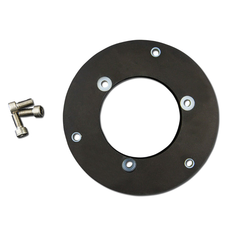 Lopolight Circular Baseplate f/Horizontal Mount Lights black aluminum