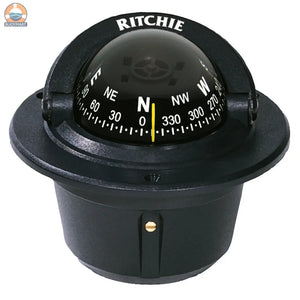 Ritchie F-50 Explorer Compass - Flush Mount - Black [F-50] Ritchie