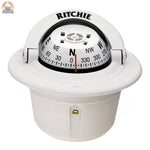 Ritchie F-50W Explorer Compass - Flush Mount - White [F-50W] Ritchie