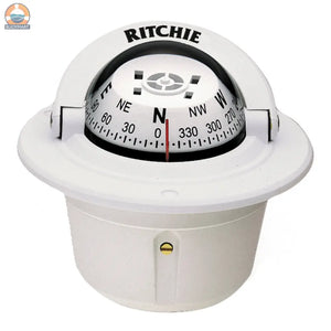 Ritchie F-50W Explorer Compass - Flush Mount - White [F-50W] Ritchie