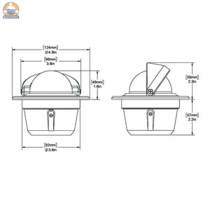 Ritchie F-50W Explorer Compass - Flush Mount - White [F-50W] Ritchie