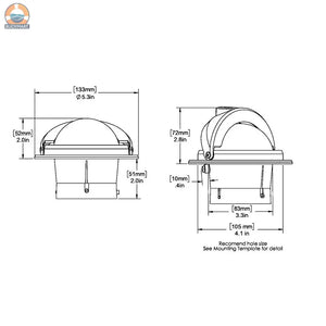 Ritchie F-82 Voyager Compass - Flush Mount - Black [F-82] Ritchie