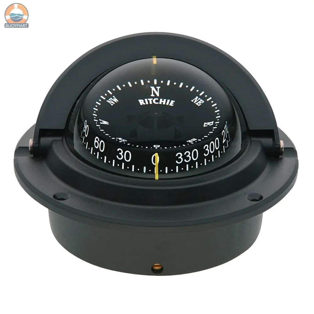 Ritchie F-83 Voyager Compass - Flush Mount - Black [F-83] Ritchie