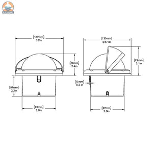 Ritchie HF-742 Helmsman Compass - Flush Mount - Black [HF-742] Ritchie