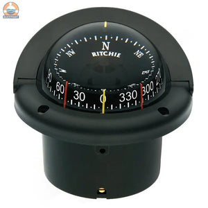 Ritchie HF-743 Helmsman Combidial Compass - Flush Mount - Black [HF-743] Ritchie