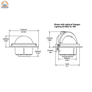 Ritchie RU-90 Voyager Compass - Flush Mount - Black [RU-90] Ritchie
