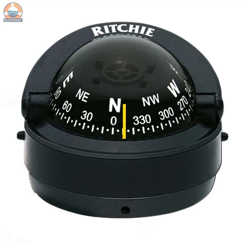 Ritchie S-53 Explorer Compass - Surface Mount - Black [S-53] Ritchie