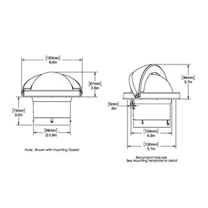 Ritchie SS-2000 SuperSport Compass - Flush Mount - Black [SS-2000] Ritchie