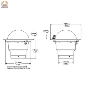 Ritchie SS-5000 SuperSport Compass - Flush Mount - Black [SS-5000] Ritchie